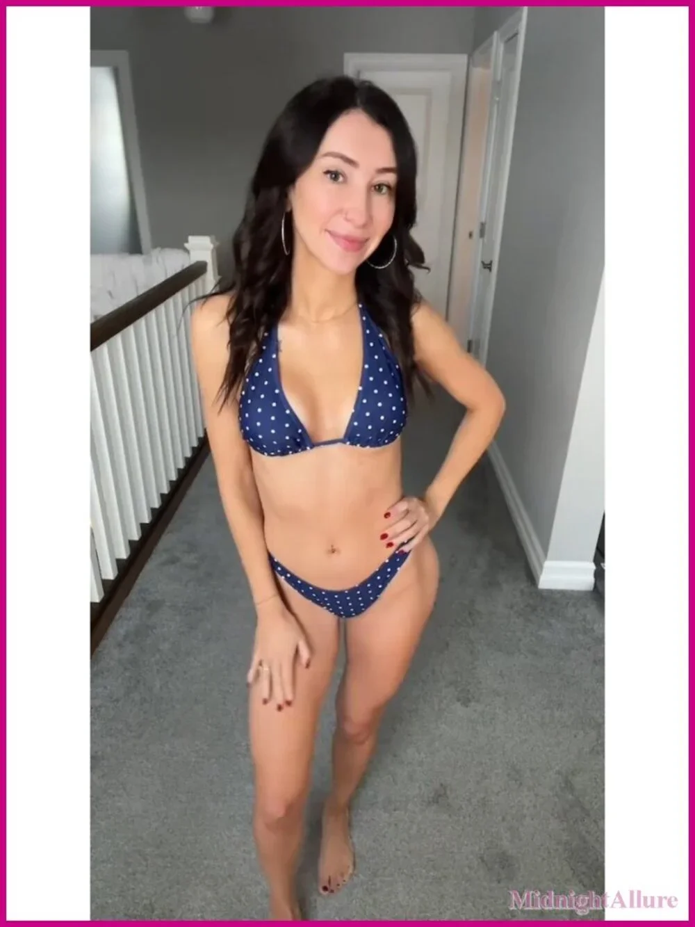 Women's Polka Dot Triangle Bikini Set Halter Neck 2 Piece
